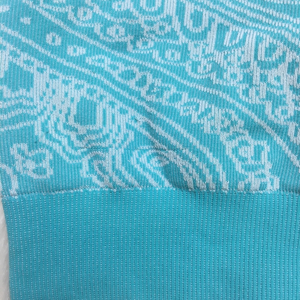 Athleta Teal Patterned Bra - image 2